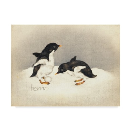 Peggy Harris 'Special Delivery Penguin' Canvas Art,14x19